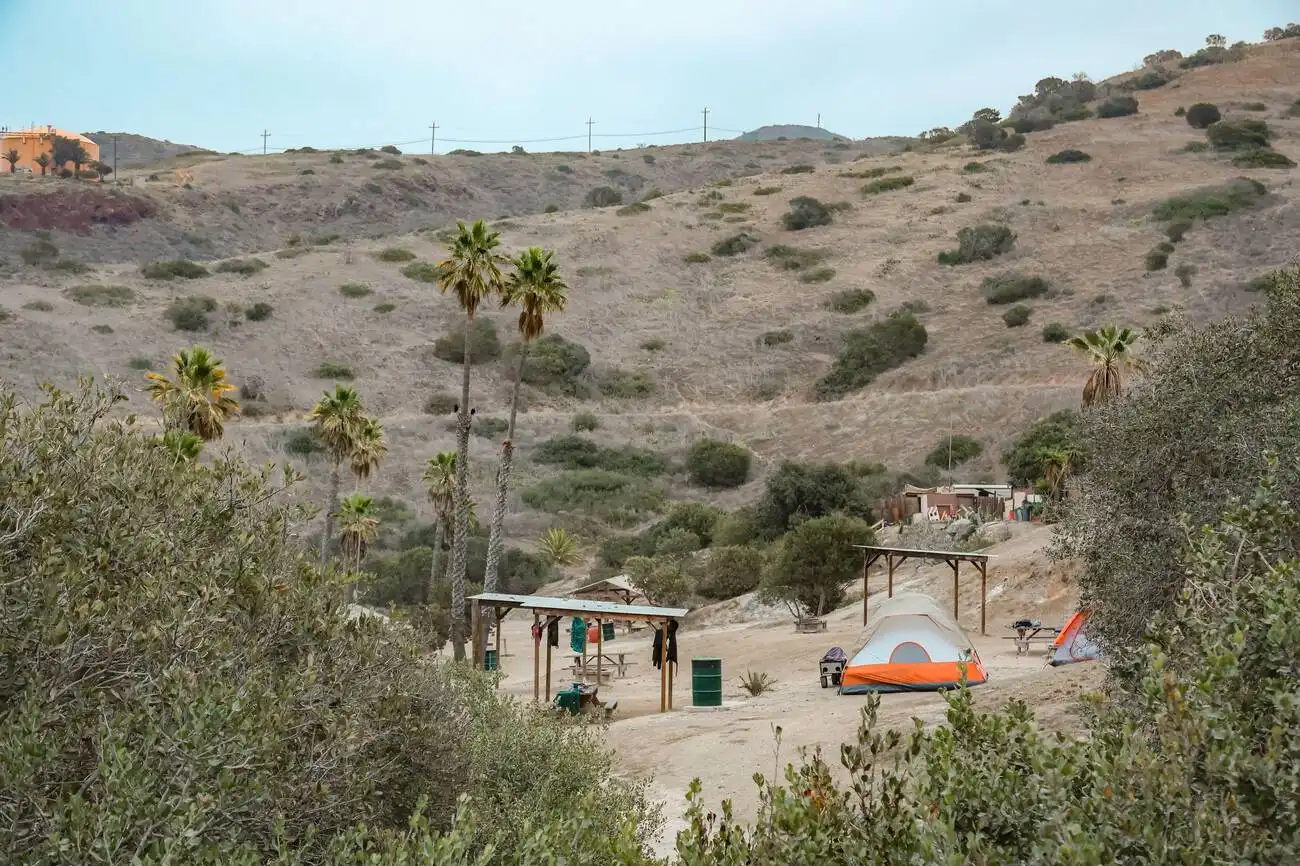 Camping on Catalina Island 